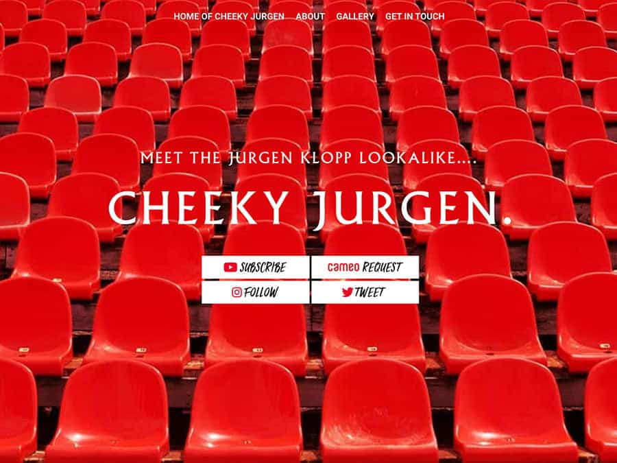 Cheeky Jurgen Website Preview